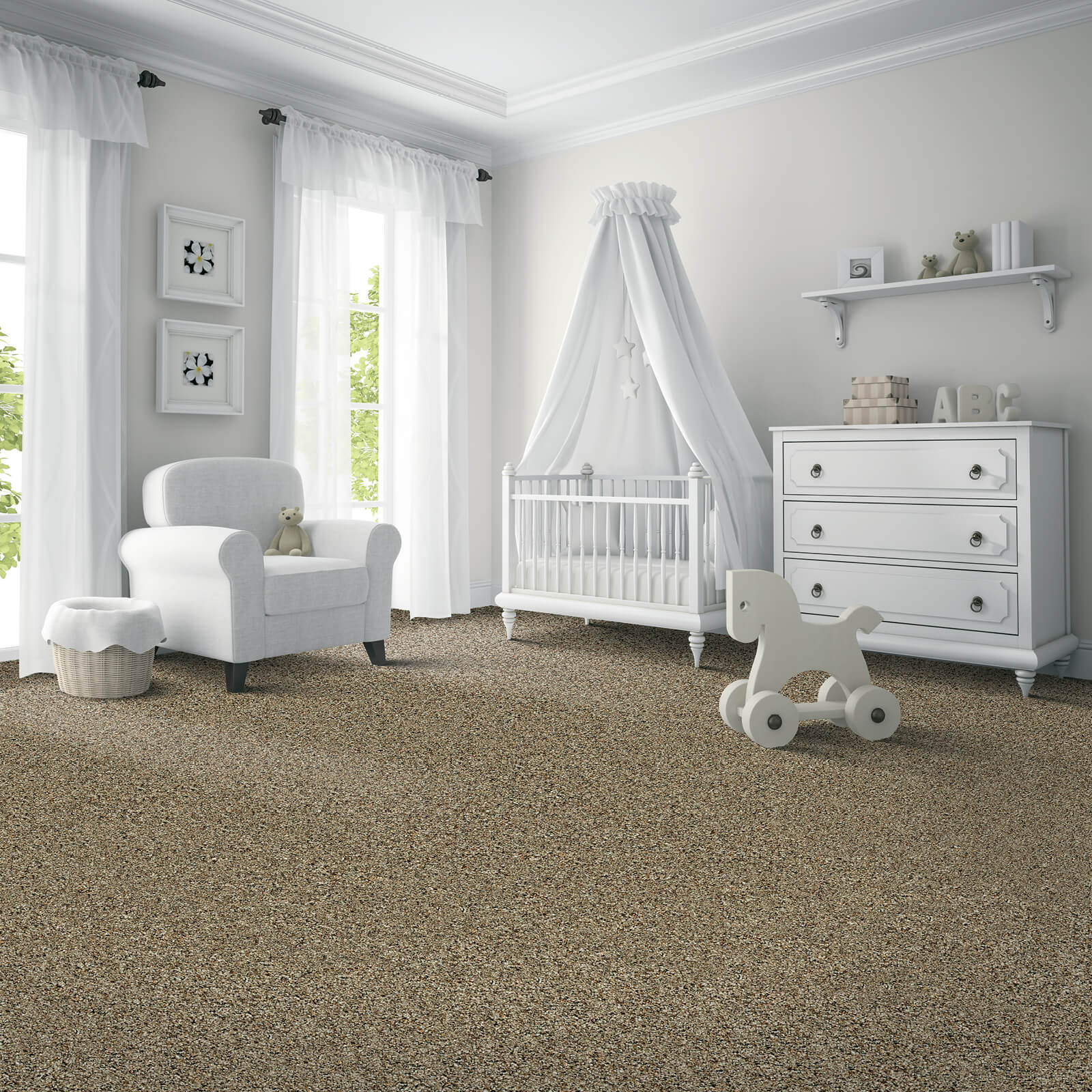 Carpeting in Nursery | Rockwall Floor and Paint