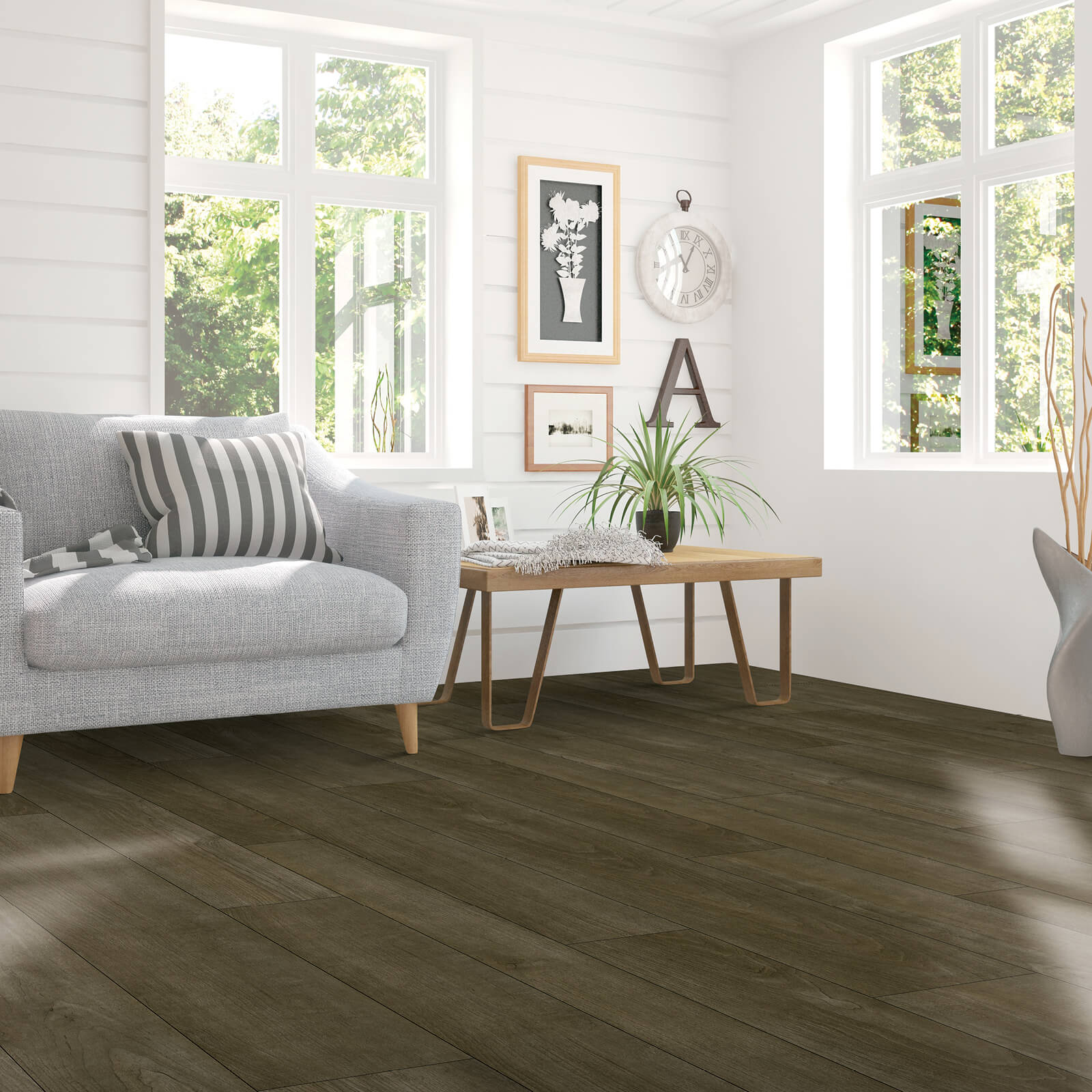 Laminate in Living Room | Rockwall Floor and Paint
