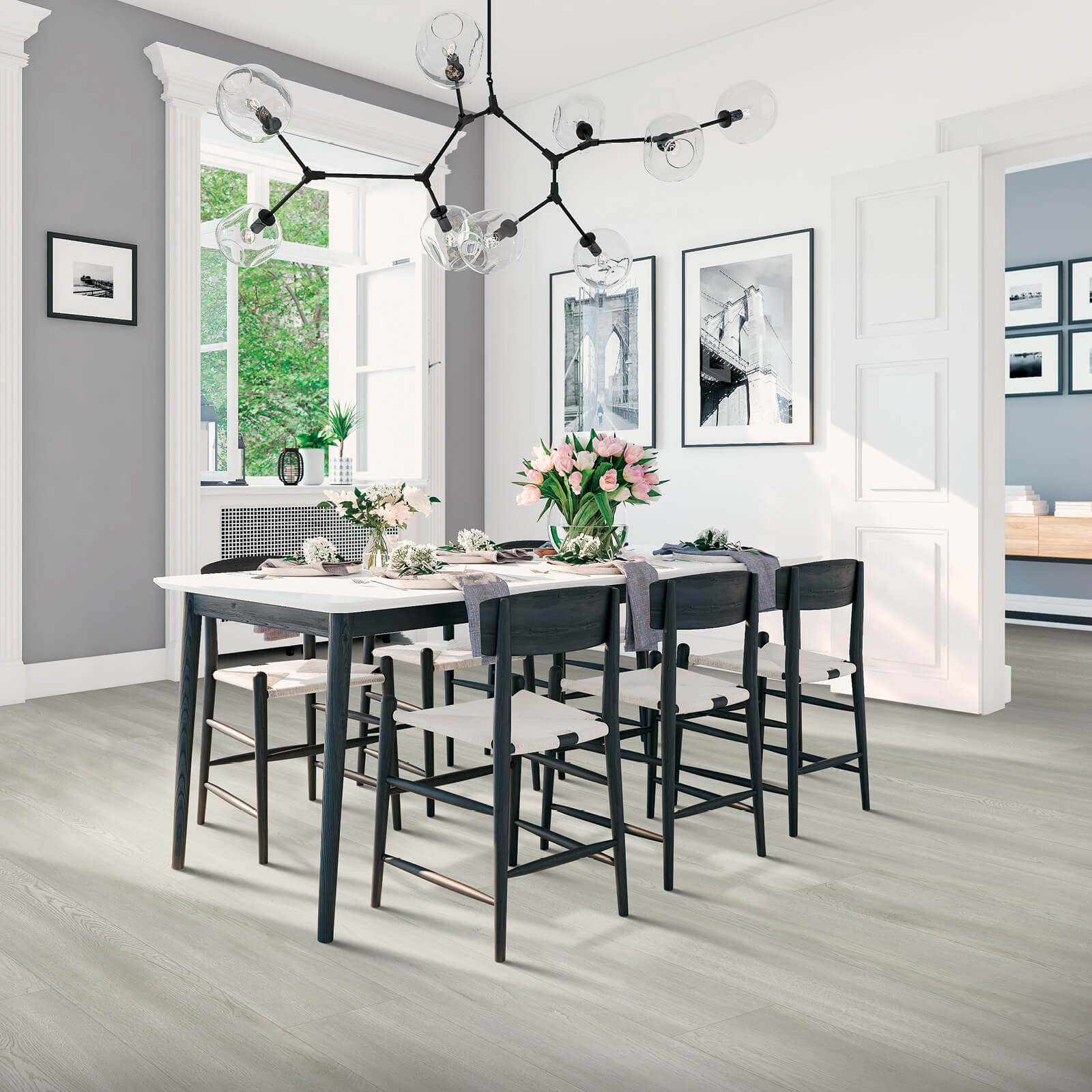 Laminate in Dining Room | Rockwall Floor and Paint
