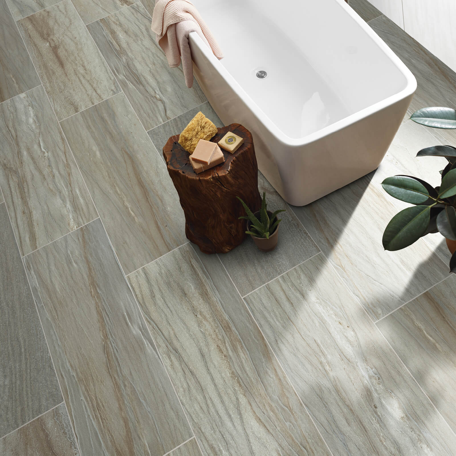 Tile in Bathroom | Rockwall Floor and Paint